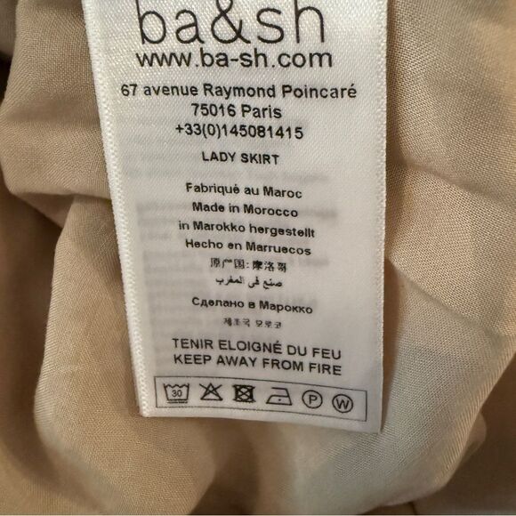 BA&SH Claren Skirt in Beige - Picture 5 of 6